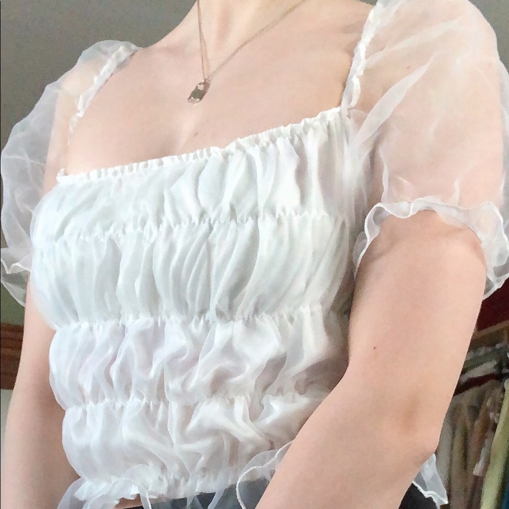 ruffle blouse from Korea